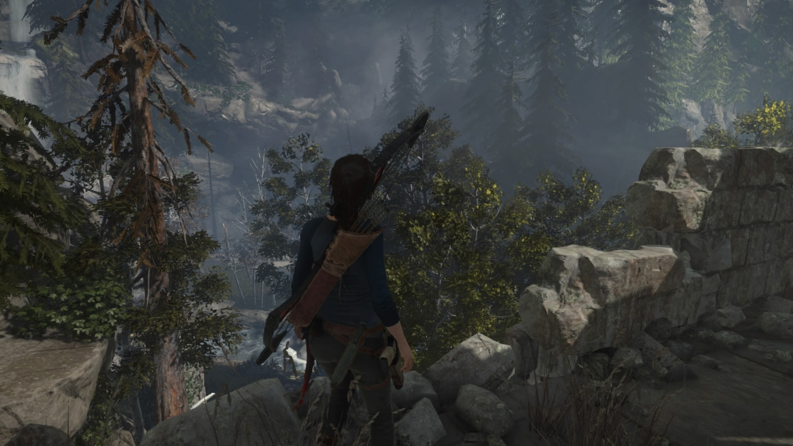 Skov, PlayStation 4, jungle, Lara Croft, Tomb Raider, mytologi, Terræn, skærmbillede, pc spil, geologisk fænomen