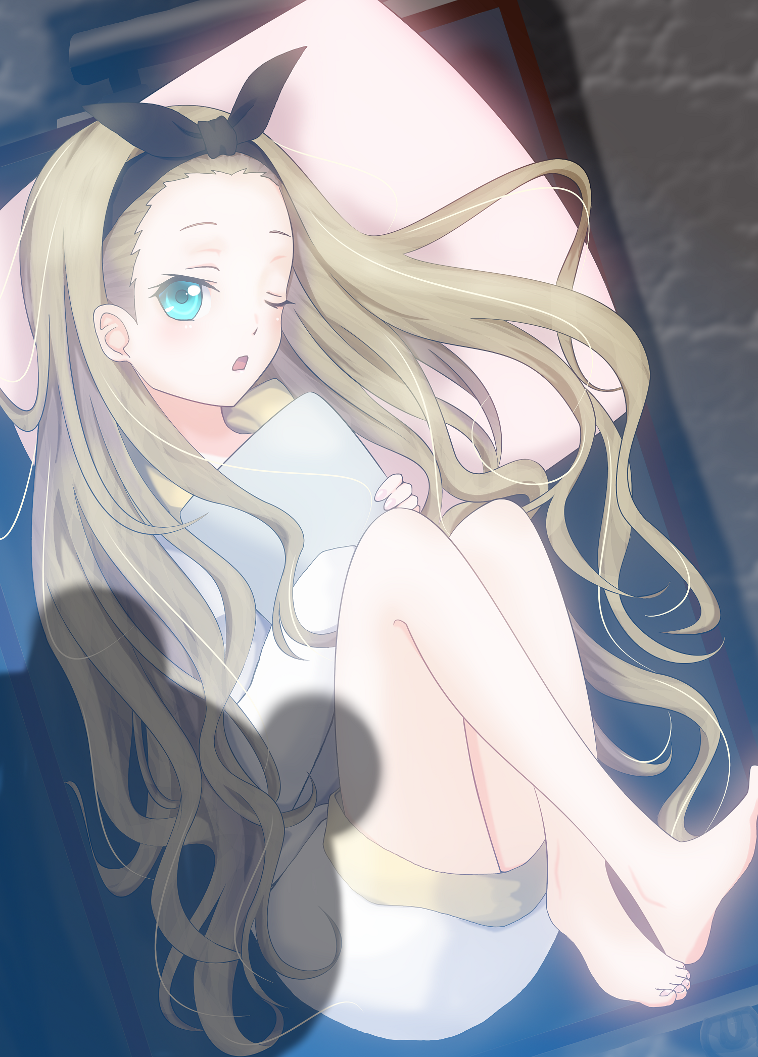 anime, anime lányok, Lycoris Recoil, Kurumi Lycoris Recoil, hosszú haj, szőke, szóló, alkotás, digitális művészet, rajongói alkotás