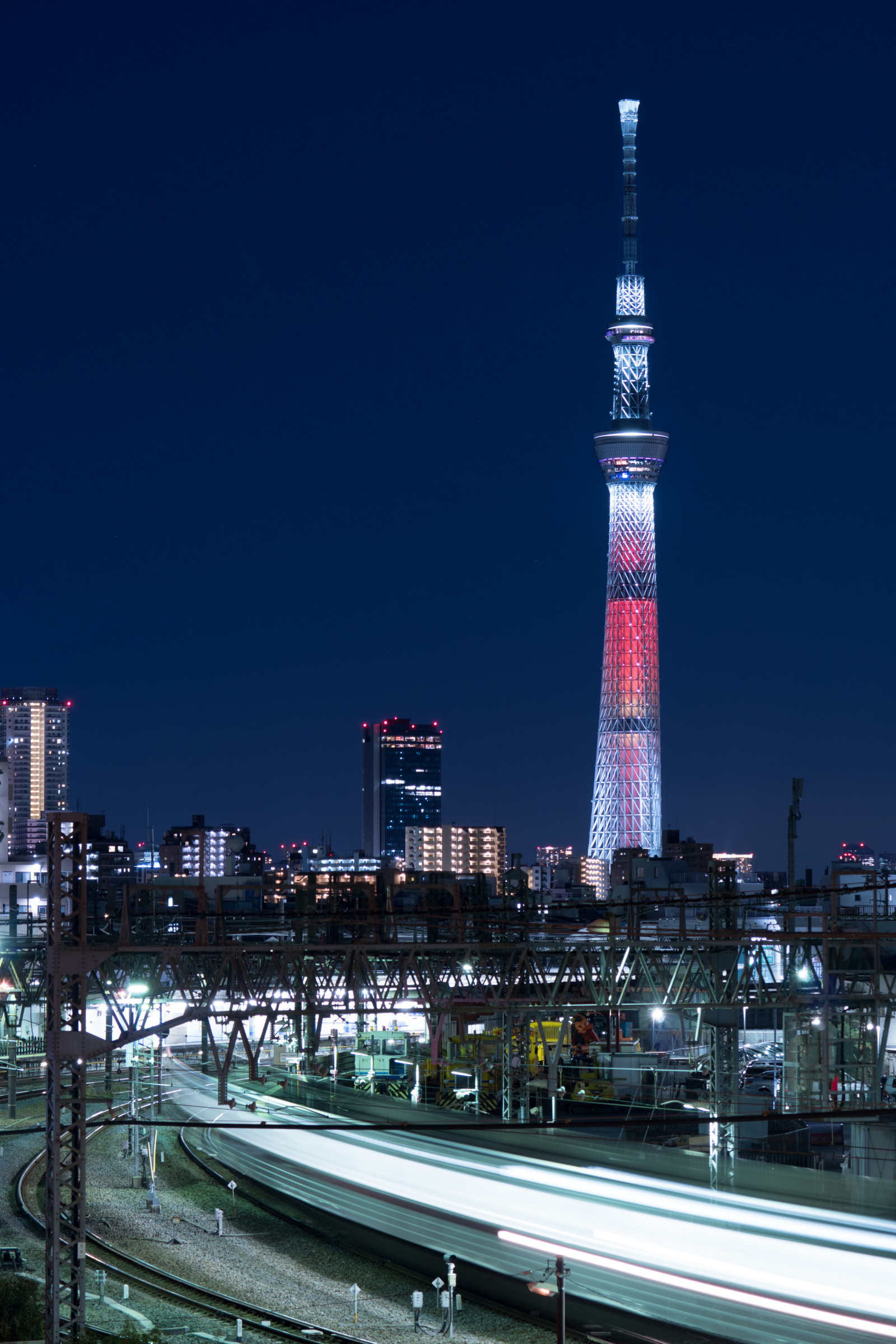 Japan, Stadt, Stadtbild, Nacht-, die Architektur, Skyline, Wolkenkratzer, Abend, Turm, Sony, Dämmerung, Metropole, Tokio, Jp, Himmelsbaum, Innenstadt, Beleuchtet, Erleuchtung, Wahrzeichen, Tokyoskytree, Kanegafuchi, A6300, 6300, Fe70200mmf4oss, Fe70200mmf4, Kerzenberg, Stadtgebiet, Metropolregion, menschliche Siedlung, Turmblock