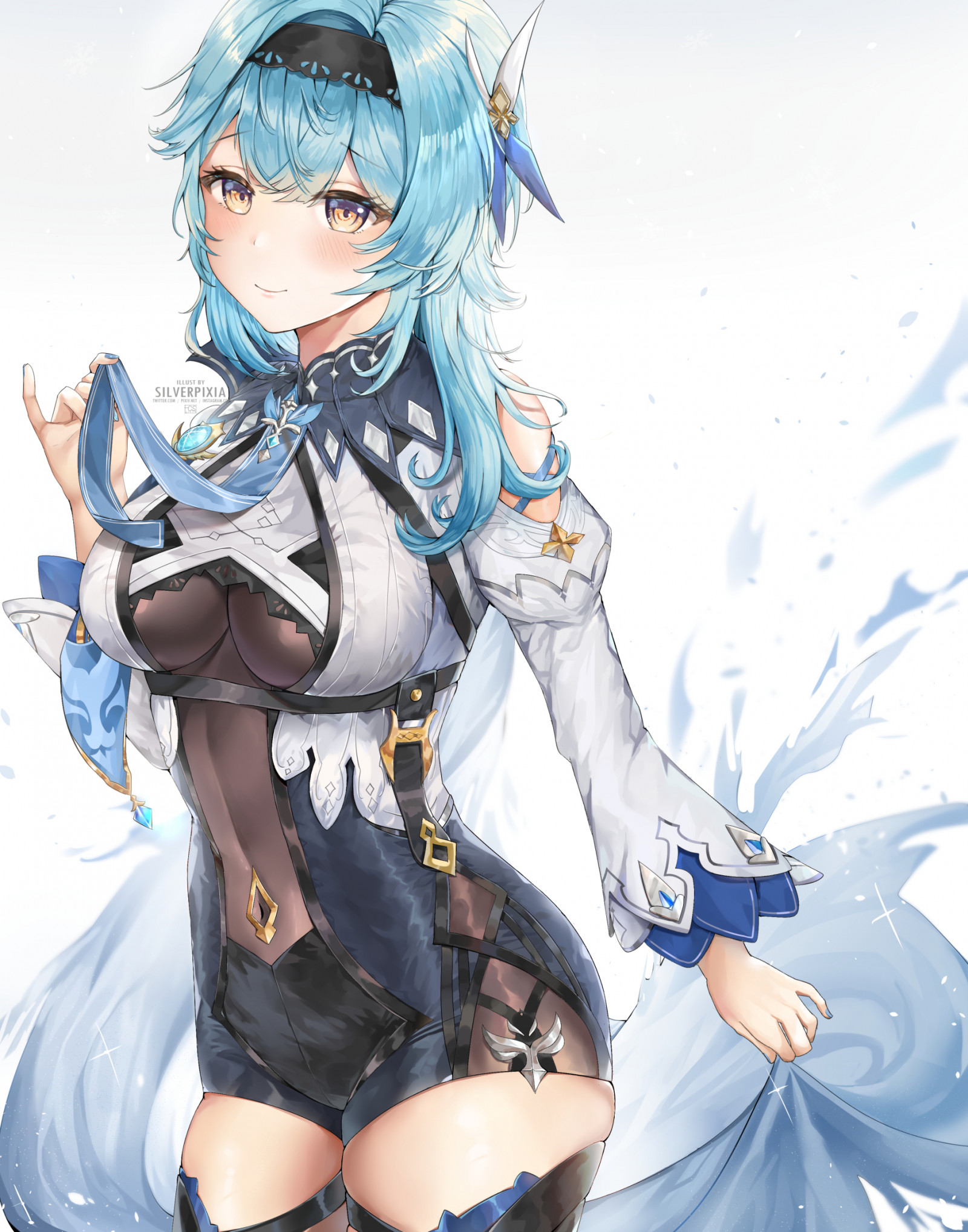 hår, arm, hvid, tegneserie, blå, menneskelige legeme, ærme, gestus, KUNST, cg artwork, sort hår, langt hår, lår, elektrisk blå, menneskelige ben, fiktiv karakter, illustration, animation, mode design, hime cut, anime, Action figur, grafik, kostume, fiktion, tegning, pandehår, kunstværk, sidder