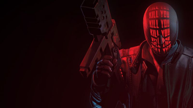 Ruiner, wapen, geweer, rood, Computerspellen Ruiner, wapen, geweer, rood, Computerspellen