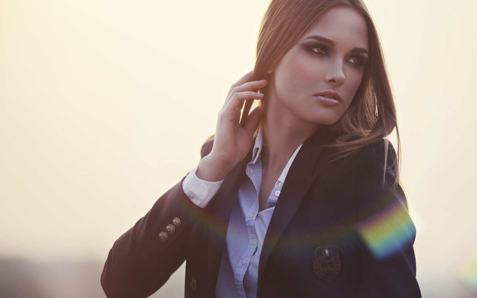 ženy, model, portrét, dlouhé vlasy, brýle, fotografování, móda, Osoba, kůže, barva, dívka, krása, oko, žena, dáma, fotografie, portrétní fotografie, focení, hnědé vlasy