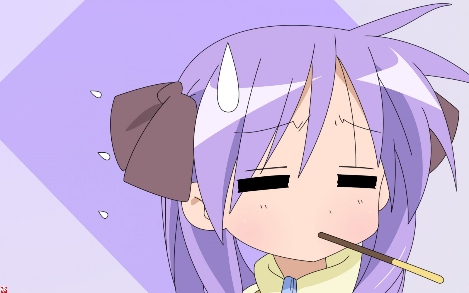 ilustrace, anime, kreslená pohádka, pusa, Šťastná hvězda, Hiiragi Kagami, mangaka