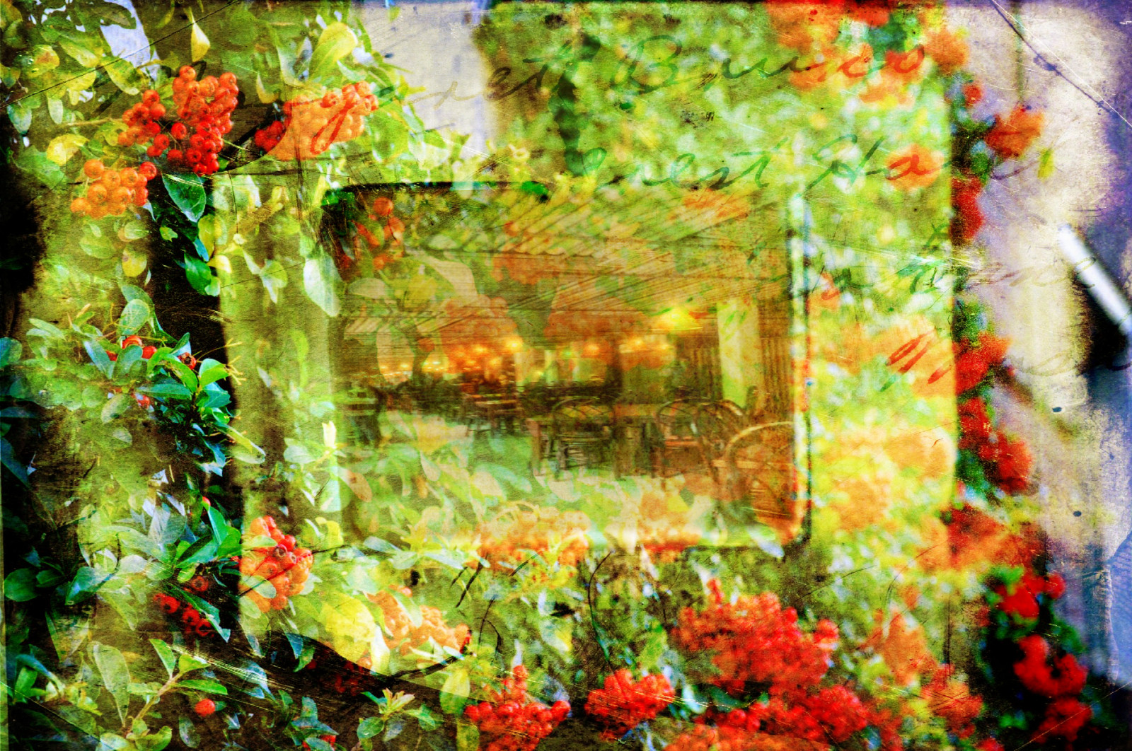 autumn, light, people, fall, texture, collage, composition, photomanipulation, lights, restaurant, berry, Nikon, october, colours, chairs, expression, arnhem, perspective, thenetherlands, ps, brabant, autumnal, burgerszoo, ourtime, northbrabant, oirschot, 2011, d90, texturized, contemporaryartsociety, fineartphotos, nikond90, mountainashberry, redmatrix, art2011, lenabemanna, artcityart