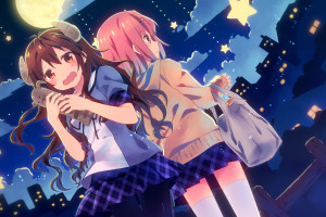 Get Wallpaper Wallpaper Gadis Anime Machikado Mazoku Latar Belakang Yang For iPhone