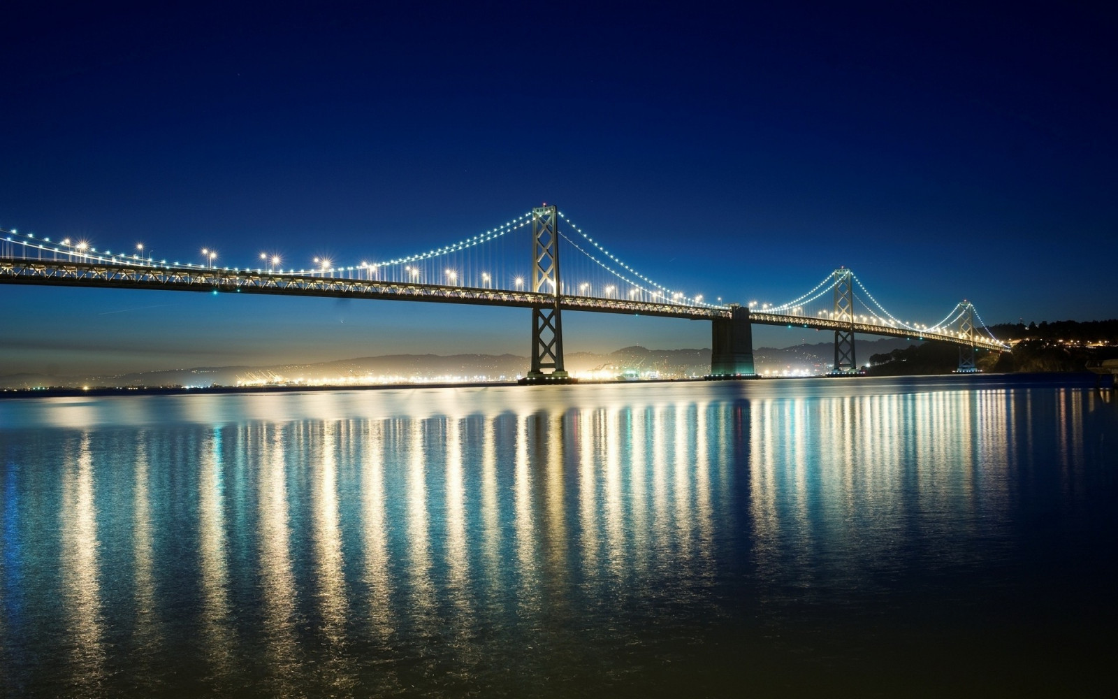 Luzes, Paisagem urbana, noite, agua, reflexão, tarde, ponte, rio, São Francisco, horizonte, crepúsculo, Bay Bridge, luz, alvorecer, Marco, 1920x1200 px, Estrutura não construtiva, Ponte estaiada