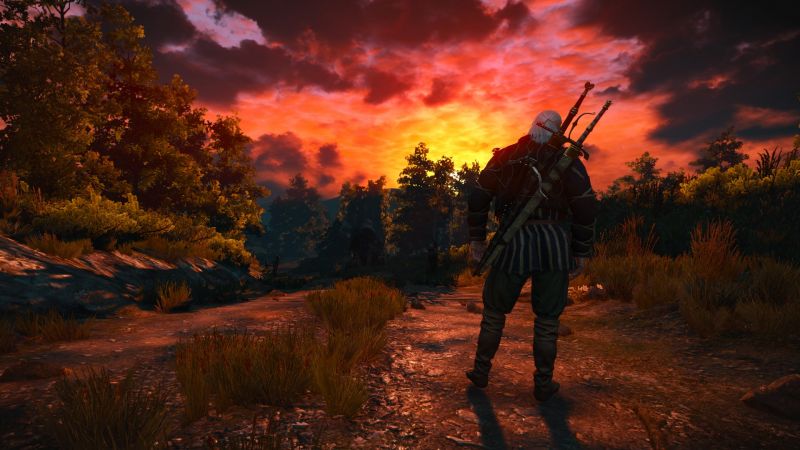 landskap,spill kunst,The Witcher,Nvidia