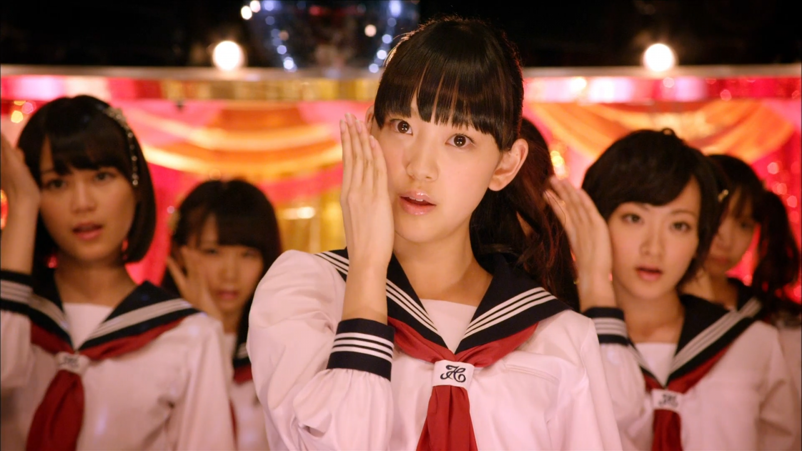 donne, guardare lontano, brunetta, asiatico, occhi marroni, musicista, gruppo di donne, capi di abbigliamento, Nogizaka46, costume, Teatro musicale