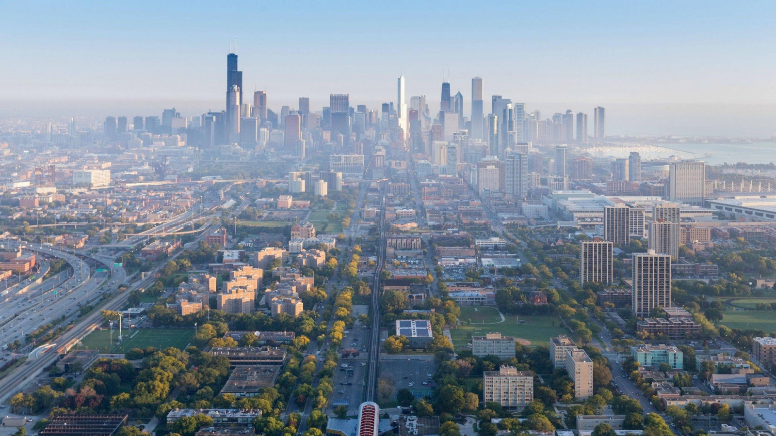 città, paesaggio urbano, fotografia, orizzonte, grattacielo, Torre, orizzonte, panorama, vista a volo d'uccello, Chicago, metropoli, centro, area urbana, atmosfera della terra, area metropolitana, insediamento umano, Quartiere, Zona residenziale, caratteristica geografica, palazzone, fotografia aerea