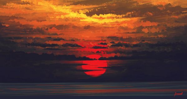 sunset,sea,reflection,sky,sunrise,evening