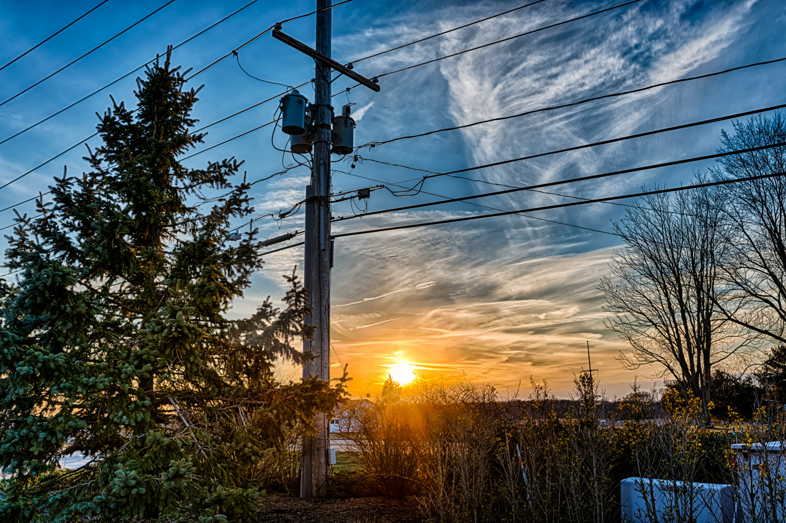 alberi, tramonto, cielo, NY, New York, ARTE, nuvole, 35MM, paesaggio, fotografia, Li, Nikon, sigma, LongIsland, azienda vinicola, linee elettriche, trasformatori, palo del telefono, HDR, Liny, A sud, originalphotography, sigma35mmf14, Sparklingpointe, retinaresolution, artistsontumblr, D800E, nikond800e, lensblr, photographersontumblr