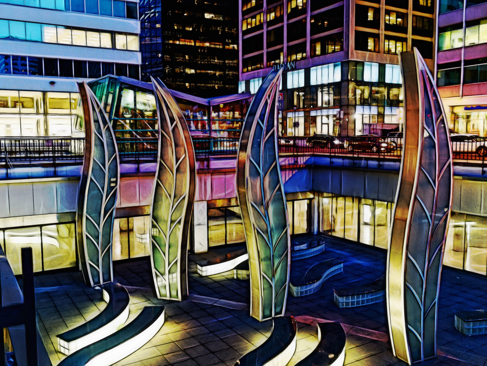 bílý, Černá, okno, město, panoráma města, noc, městský, nachový, zelená, žlutý, modrý, sklenka, ocel, kov, kámen, zlato, soumrak, růžový, vitráže, perspektivní, beton, Panasonic, UMĚNÍ, světlo, pa, materiál, Topas, intenzivní, availablelight, philly, M43, 17mmf18, DXO, Pixelmator, layermask, 35mmaov35mm, gm1, topazglow, topazimpressions, tgso, tgnnii, Tiwciv, Olympusm17mmf18