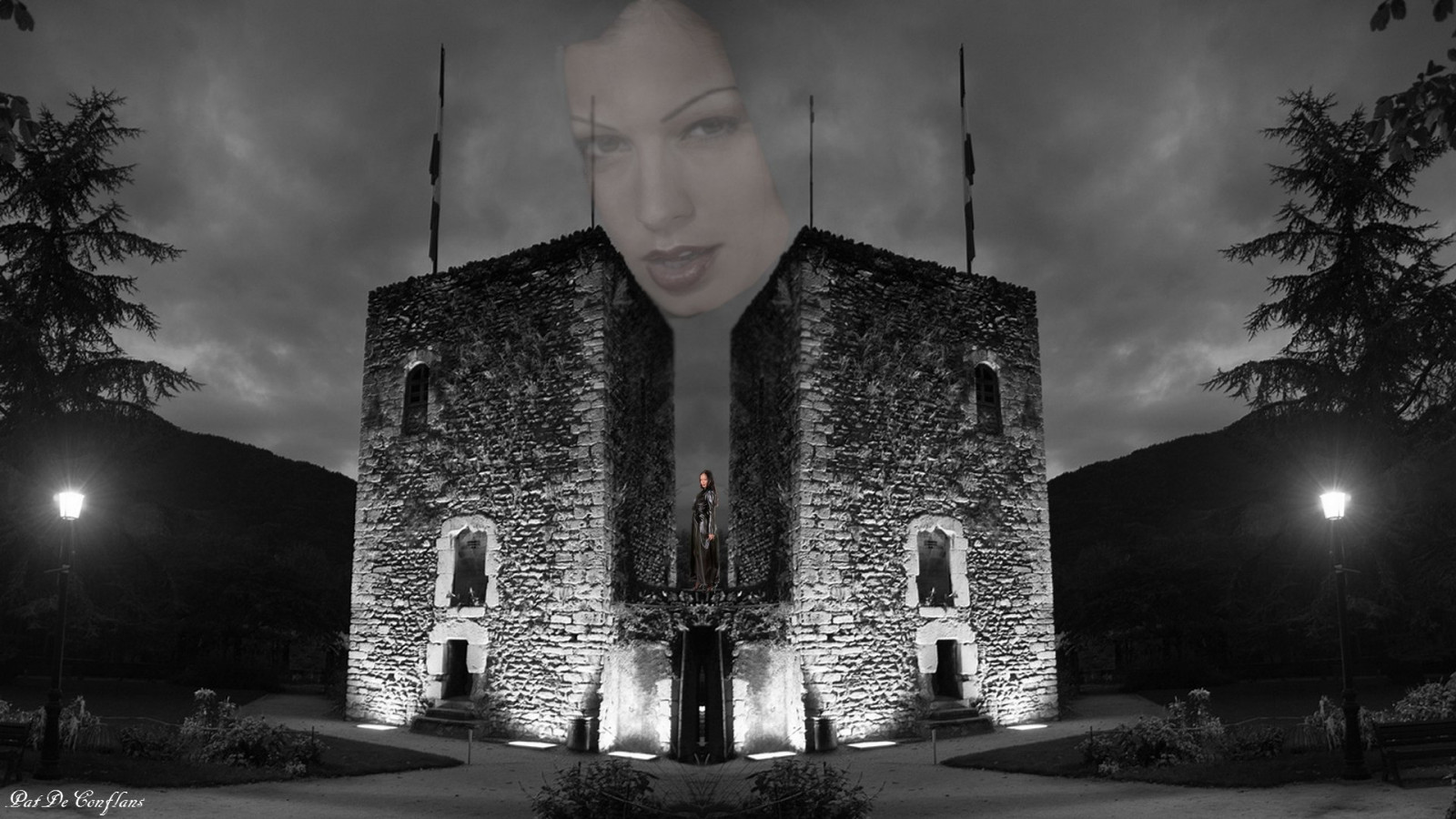 1920x1080 px, zjevení, Conflans, fantastický, Francie, středověký, Sarrazine, savoie, věže