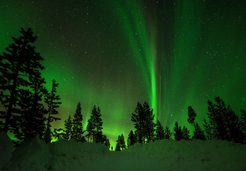 zelená, Příroda, jitřenka, atmosféra, nebe, jev