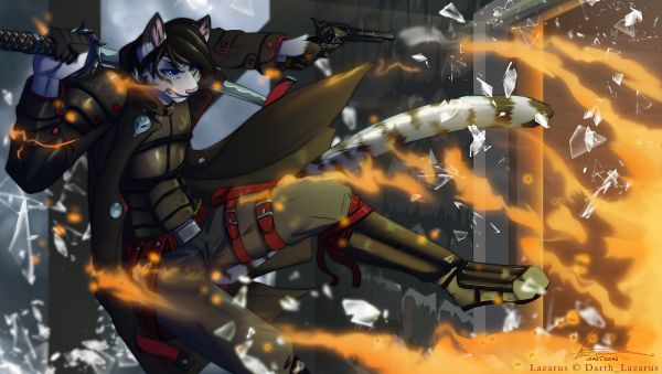 broken glass,explosion,1600x904 px,Anthro,furry,revolver