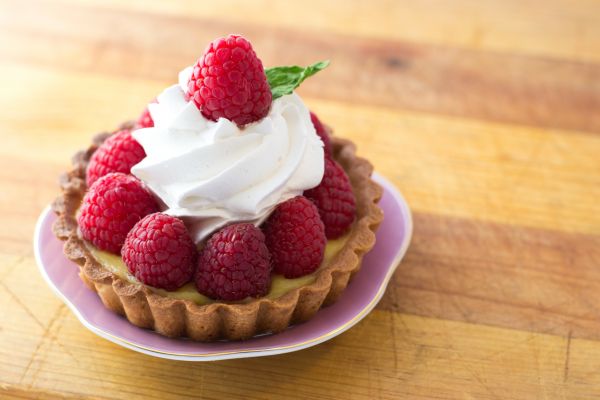 cake, food, fruit, strawberries, whipped cream, Cream