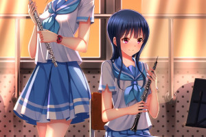 Wallpaper Wallpaper Anime Girls Liz To Aoi Tori Yoroizuka Mizore Hibike Desktop Wallpaper
