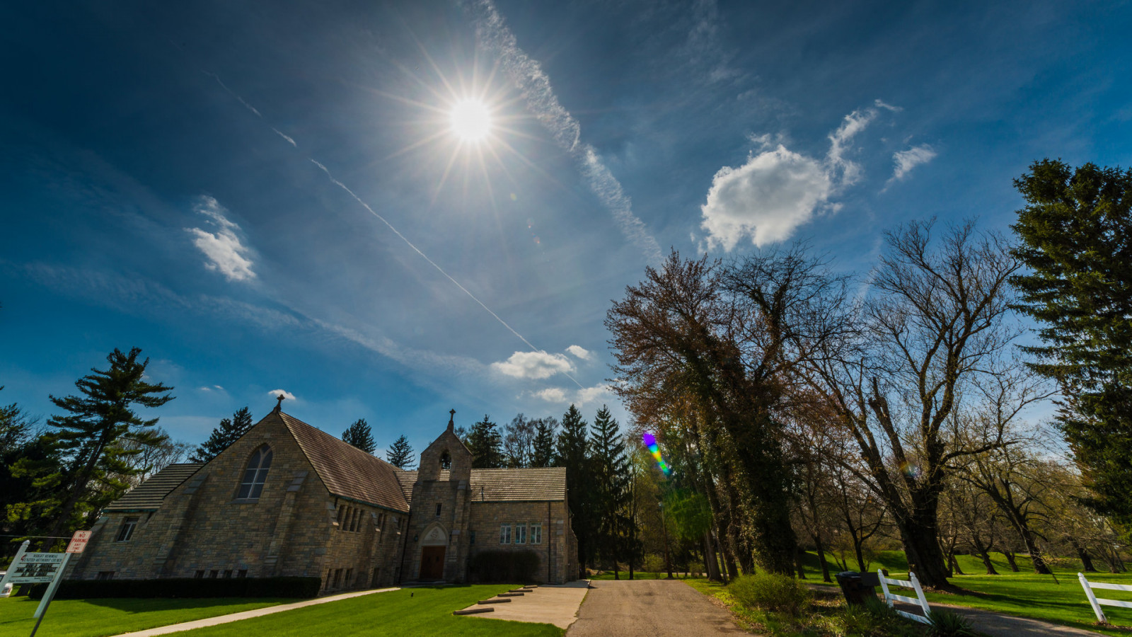 Wallpaper sunlight, landscape, architecture, nature, grass, sky