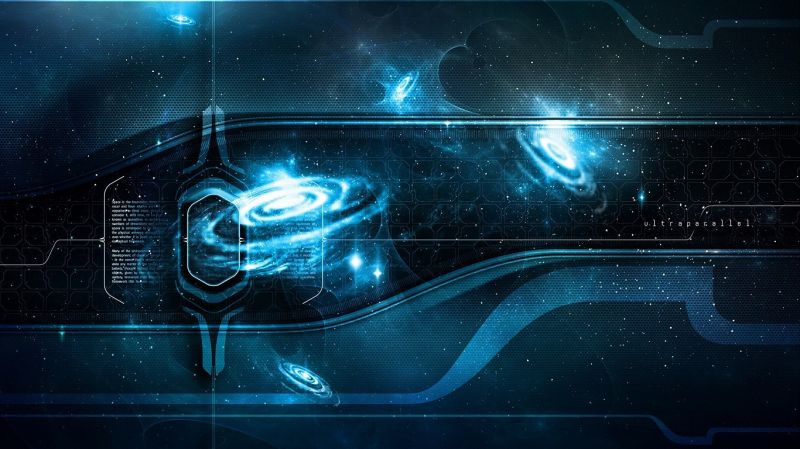 digitální umění, prostor, modrý, světlo, space art, vesmír digitální umění, prostor, modrý, světlo, space art, vesmír