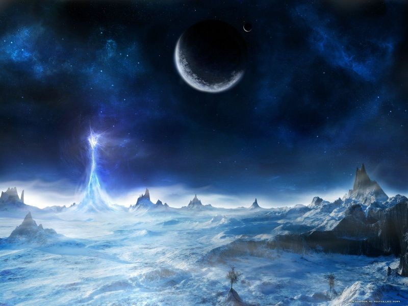 fantasy umění, planeta, prostor, Země, měsíční svit, atmosféra fantasy umění, planeta, prostor, Země, měsíční svit, atmosféra