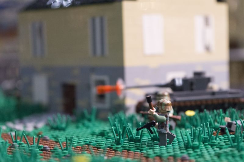 Zielony,Zabawka,KLOCKI LEGO,Gry,Wojsko,trawa