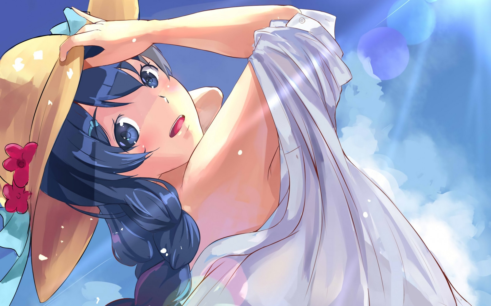 anime, anime dívky, černé vlasy, Shokugeki no Souma, Tadokoro Megumi, Snímek obrazovky, mangaka