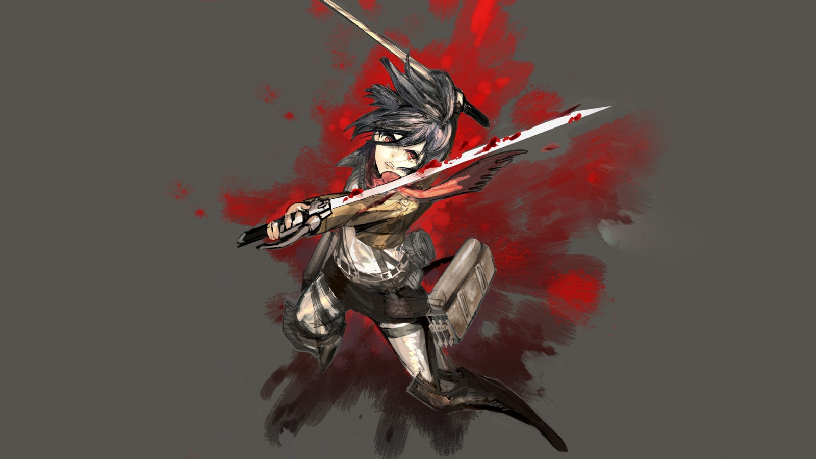 anime, anime dievčatá, Shingeki žiadnu Kyojin, Mikasa Ackerman, človek, vymyslená postava, profesie