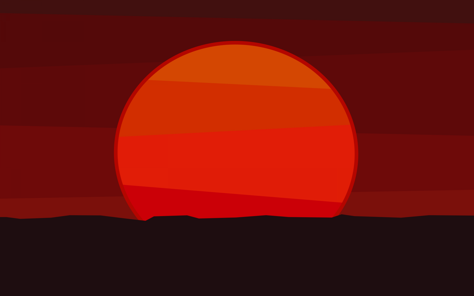 disegno, illustrazione, tramonto, minimalismo, rosso, testo, logo, arancia, cerchio, marca, forma, linea, sfondo del computer, font