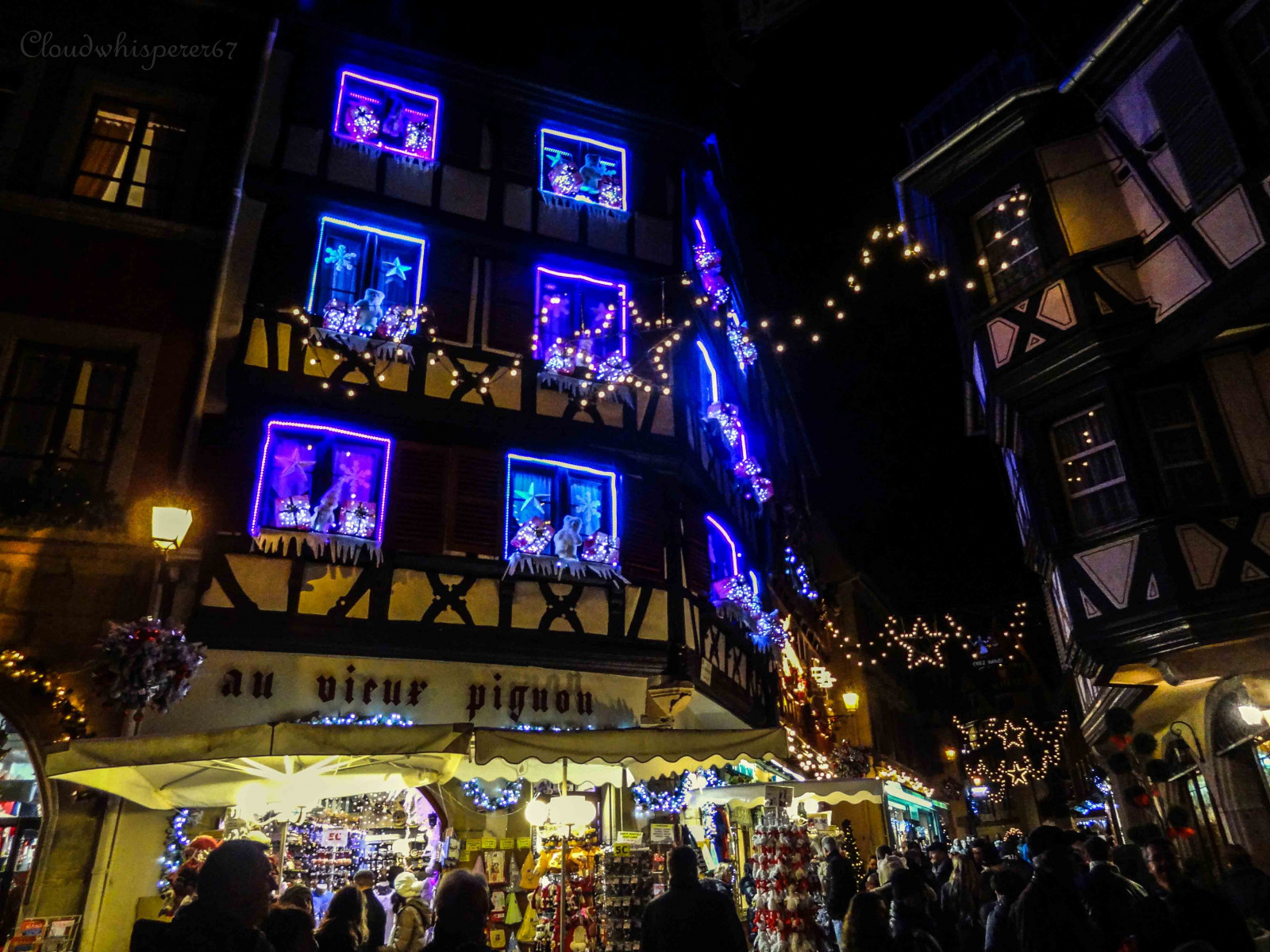 nat, lys, by, belysning, metropol, julelys, begivenhed, menneskemængde, fetere, festival, indretning, neon, juledekoration