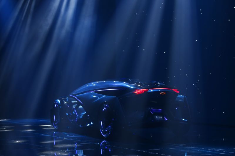 modrý, Chevrolet, netcarshow, netcar, noc, odraz modrý, Chevrolet, netcarshow, netcar, noc, odraz