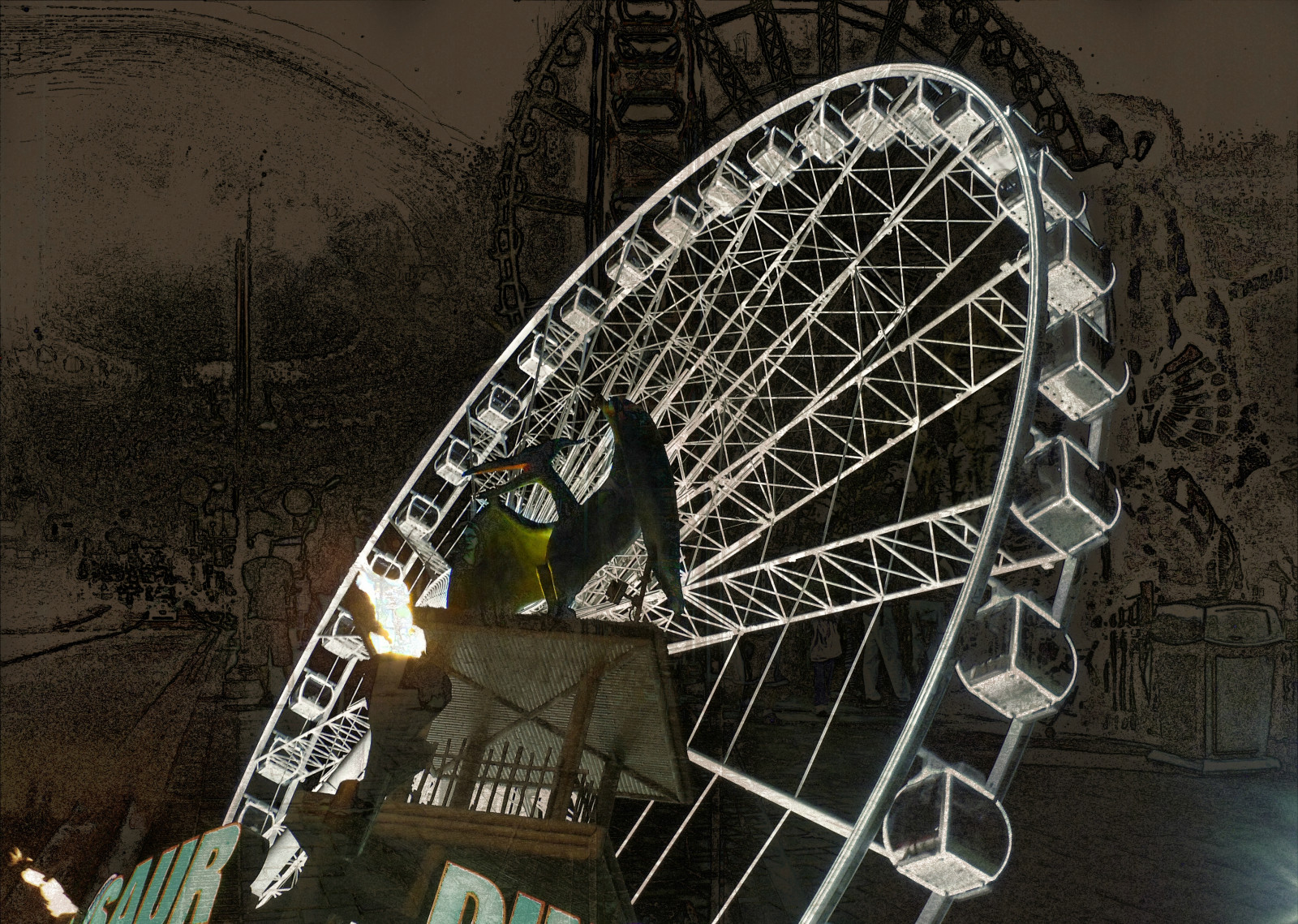 lidé, budova, Samsung, Kanada, Mistr, metropole, POV, Ontario, TR, tonemapping, světlo, strom, Pohyb, hnutí, kolo, Niagara, Ruské kolo, vrstva, photomanipulation, Photomatix, rekreace, shockofthenew, netartii, vividimagination, picmonkey, hypotetický, maxfudge, samsungmaster, fujifilmfinepixs1500, paulboudreauphotography, netart, turistická atrakce, zábavní jízda, stickybeak, crazygeniuses, Niagarské vodopády, Cliftonhill, Zábava