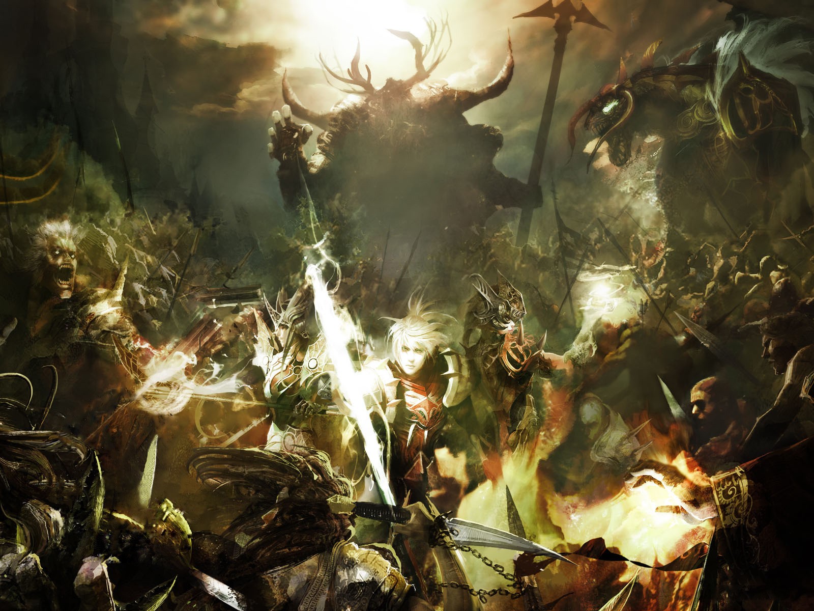 Digital kunst, computerspil, Fantasy kunst, fan kunst, jungle, mytologi, Dekaron, blomst, skærmbillede, computer tapet