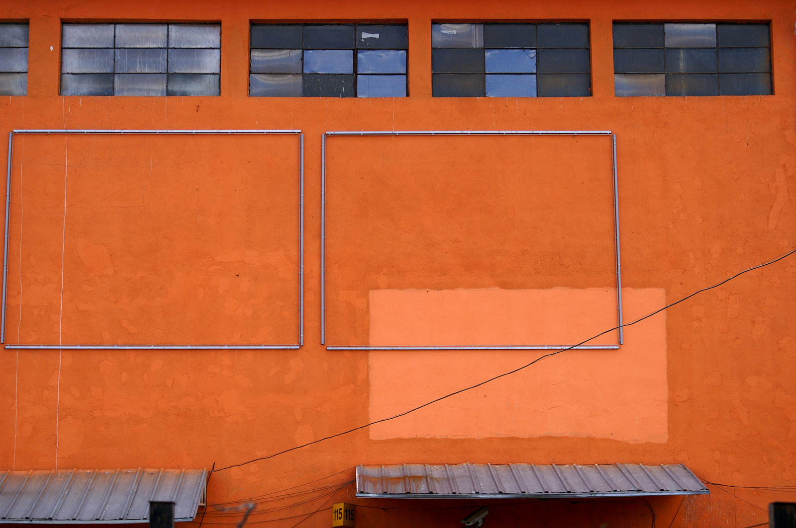 Wallpaper windows, orange, lines, reflections, framed, patterns