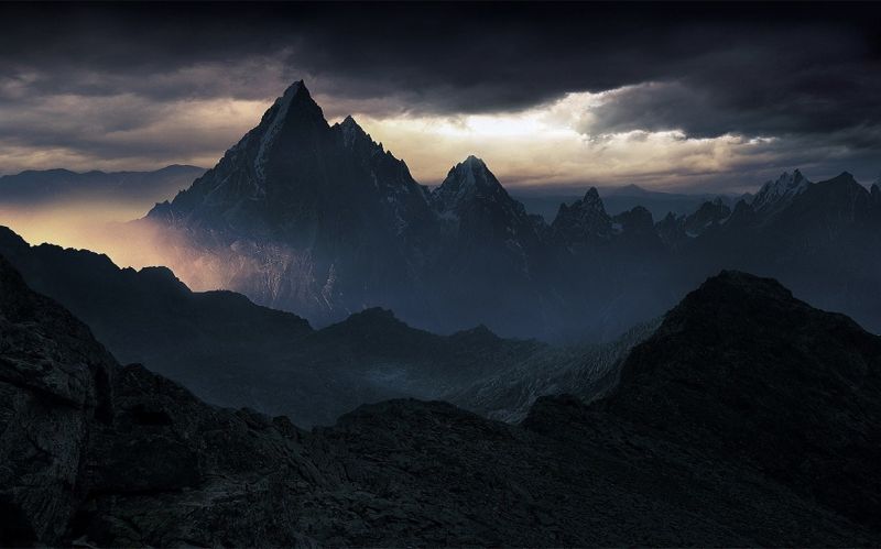 sunlight, landscape, mountains, rock, nature, clouds sunlight, landscape, mountains, rock, nature, clouds
