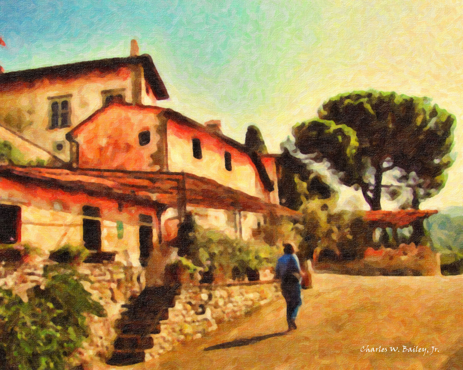 Italien, KUNST, billedmanipulation, Photoshop, maleri, Europa, Toscana, oliemaleri, greveinchianti, villavignamaggio, alienskinsnapart, topazadjust, topazdetail, topazclarity, topazlenseffects, akvisoilpaint