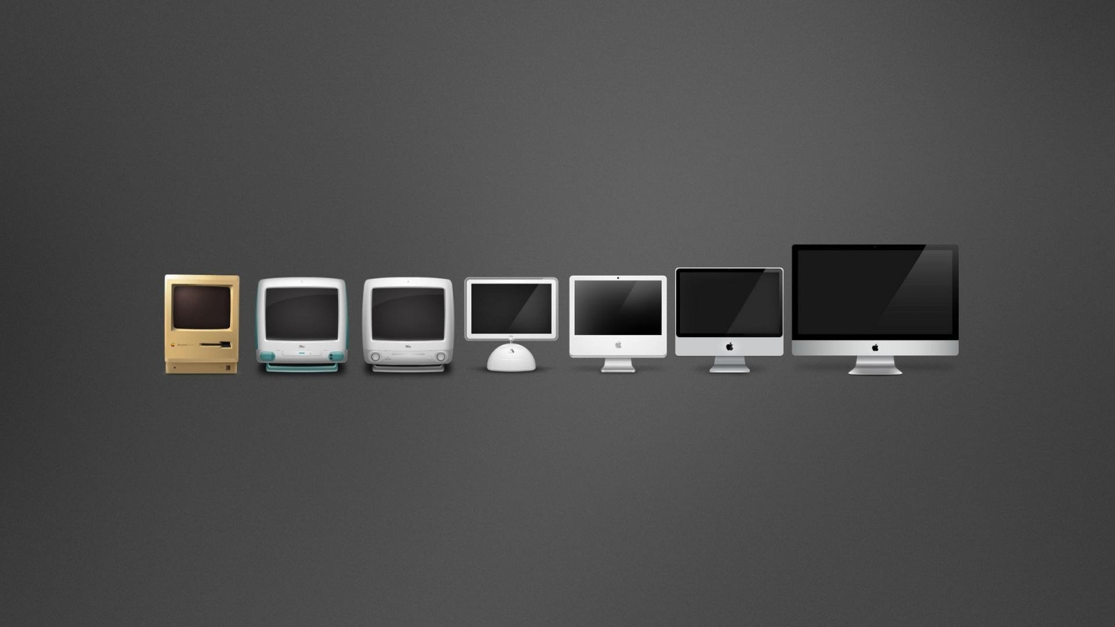 Wallpaper 1920x1080 px, Apple Inc, computer, evolution, gray