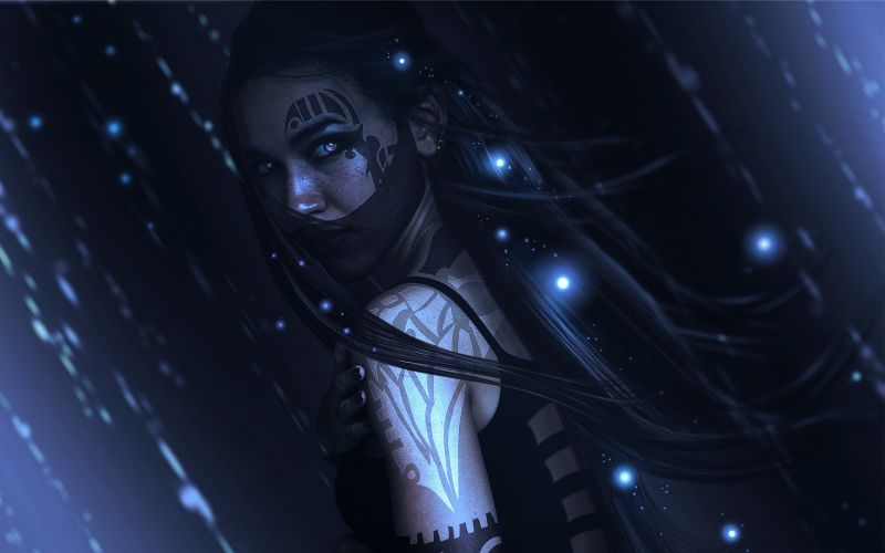 fantasy umění, anime, umělecká díla, půlnoc, tma, Snímek obrazovky fantasy umění, anime, umělecká díla, půlnoc, tma, Snímek obrazovky