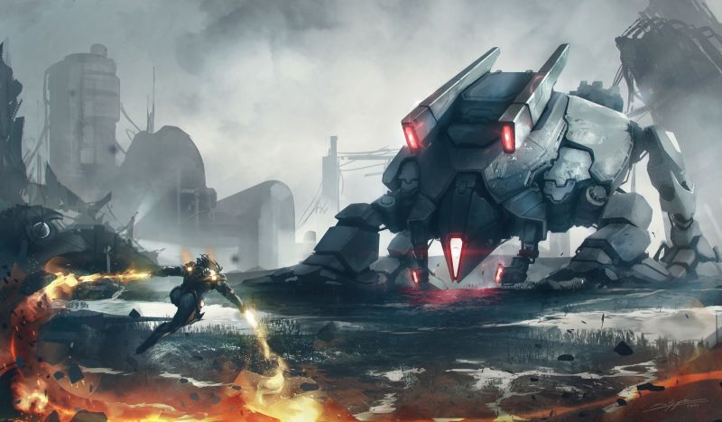 science fiction, robot, krig, skærmbillede, mecha, computer tapet