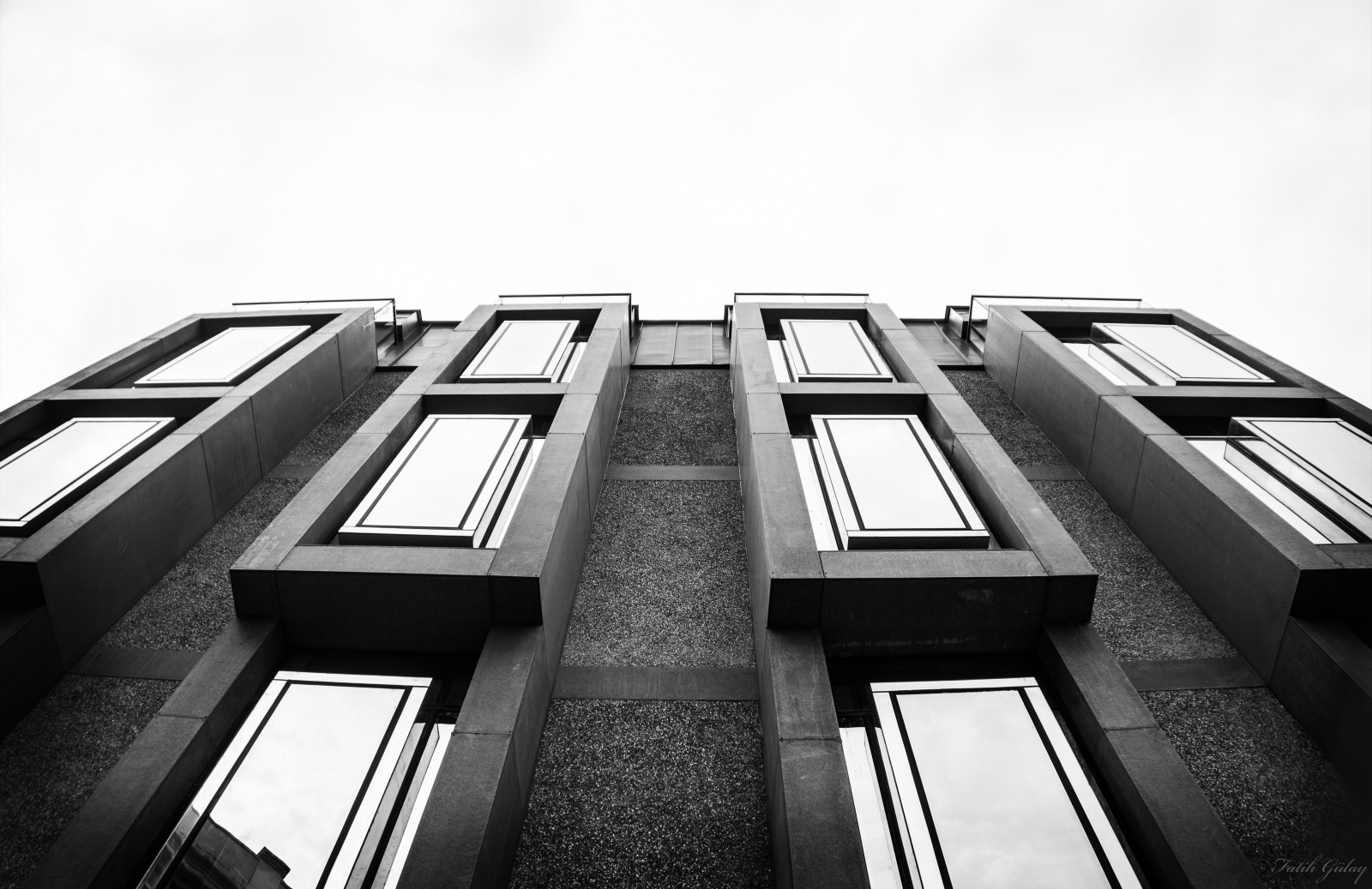 monocromo, finestra, riflessione