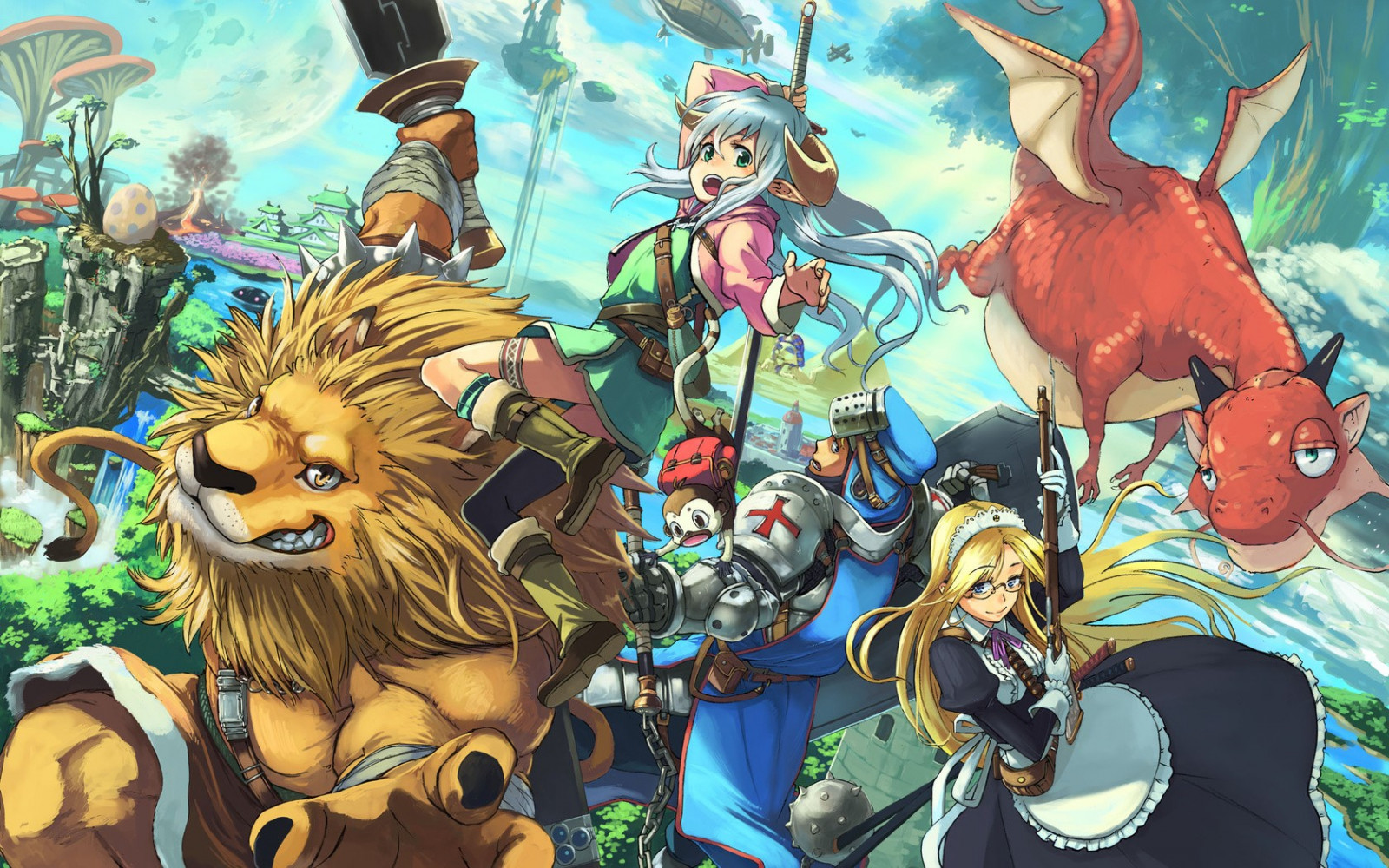 Wallpaper : illustration, anime girls, manga, comics, mythology