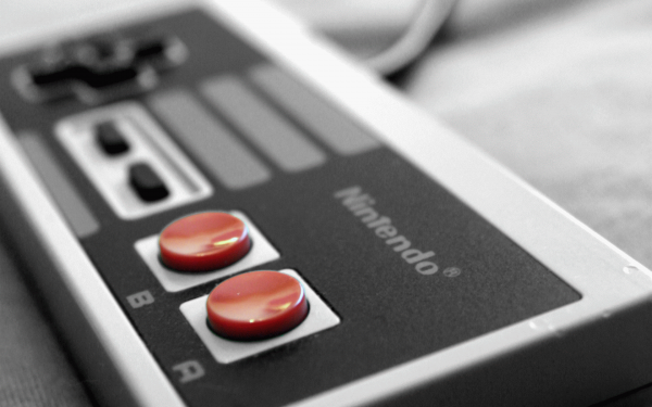 video games,buttons,Nintendo,controllers,Nintendo Entertainment System,bokeh