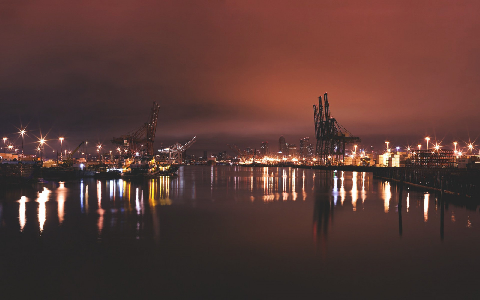 západ slunce, město, panoráma města, noc, voda, odraz, svítání, porty, panoráma, večer, ráno, horizont, soumrak, Hamburg, svítání, atmosférický jev, lidské osídlení