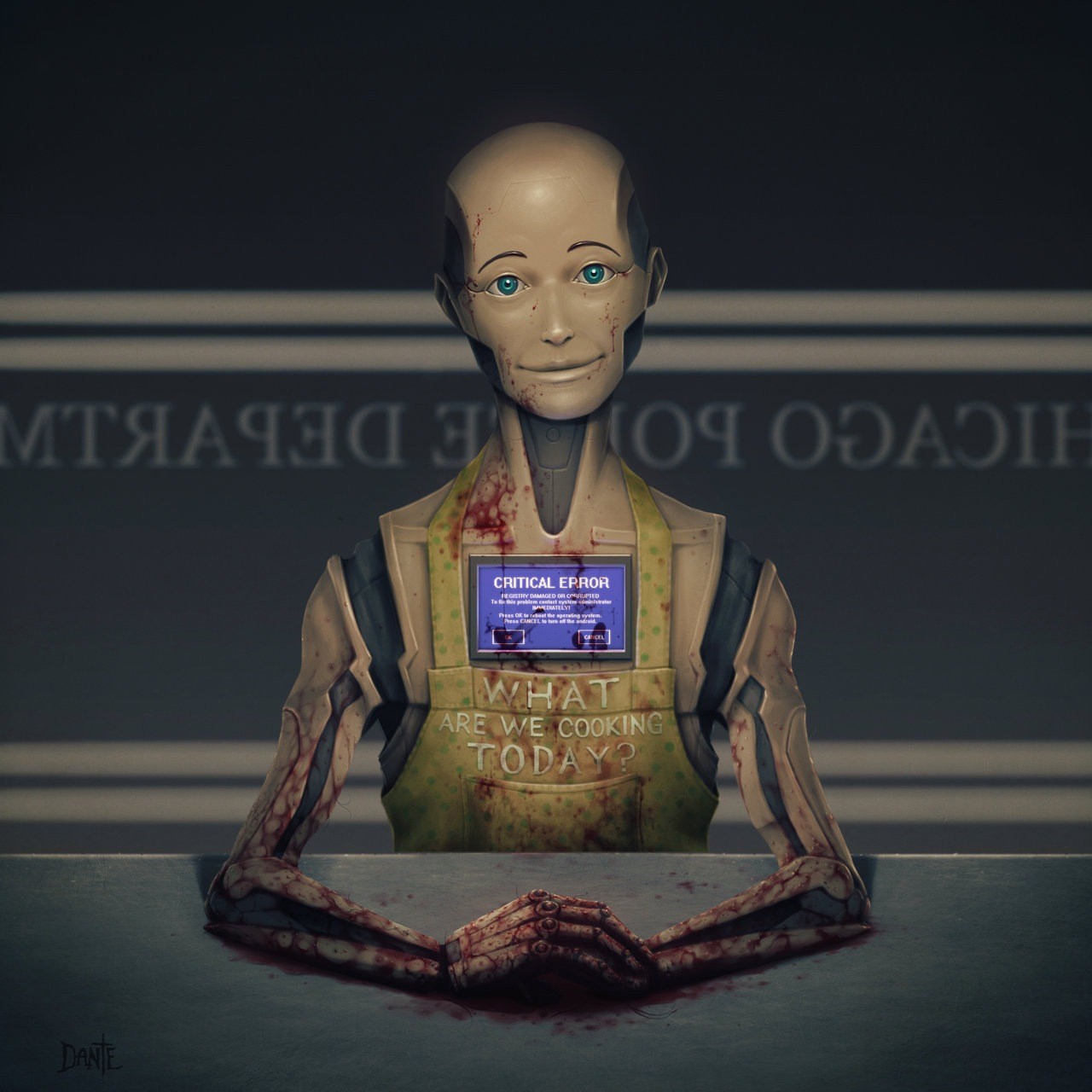 robot, sochařství, socha, Hračka, androidi, černý humor, hlava, úředníci, Dante ilustrátor, UMĚNÍ, sbírka, obraz, Snímek obrazovky, figurka, lidských pozice, akční figurka