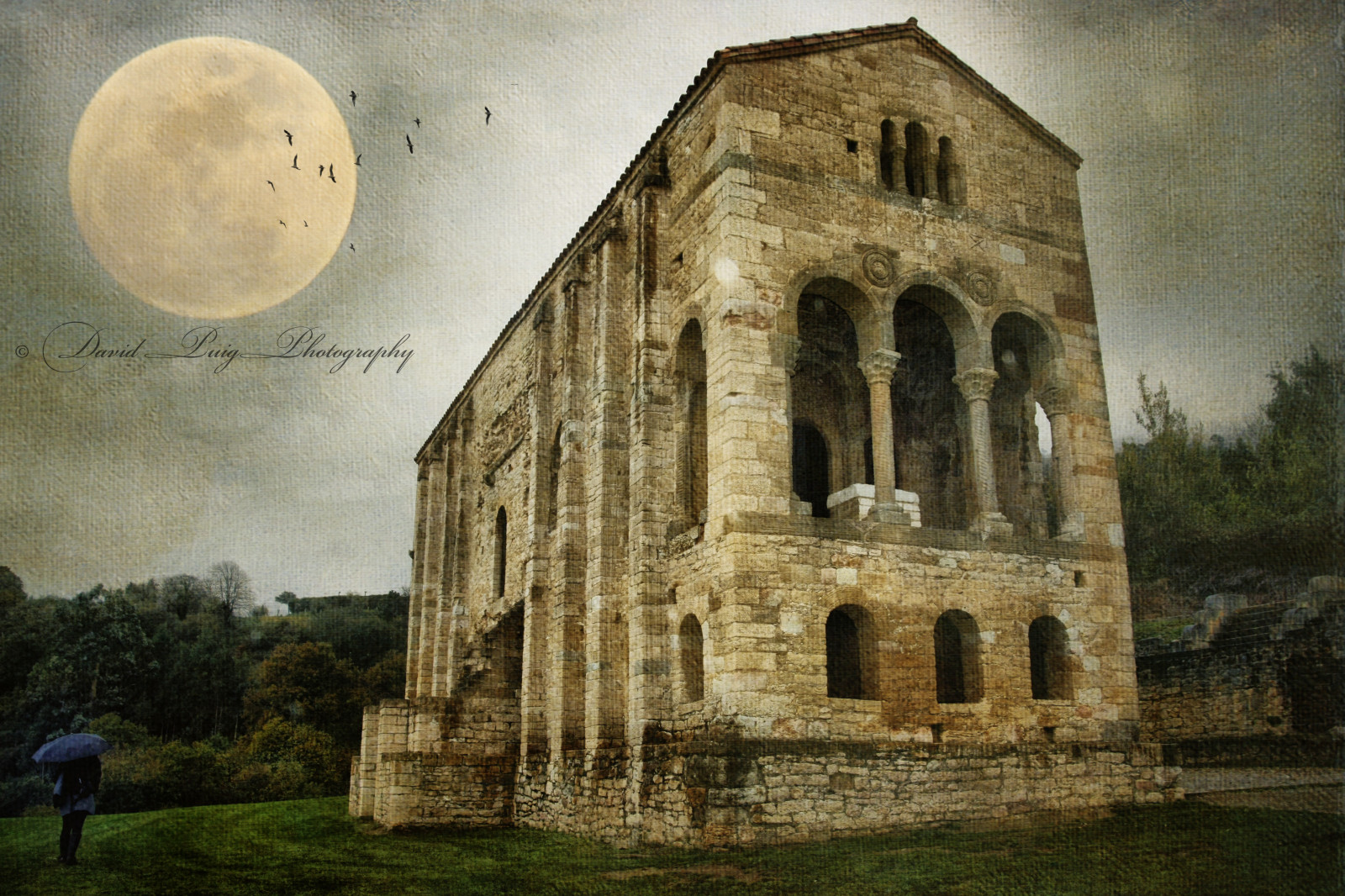 výlet, cestovat, viaje, espana, Měsíc, textura, textura, architektura, Kánon, krajina, Španělsko, arquitectura, Asturias, paisaje, Luna, Oviedo, 2011, santamariadelnaranco, 450D, photoshopcreativo, bestcapturesaoi