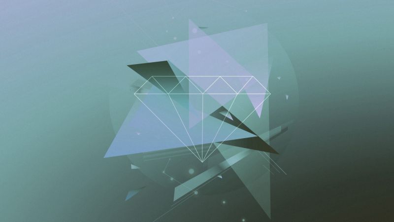 digitální umění, symetrie, trojúhelník, UMĚNÍ, abstraktní, origami digitální umění, symetrie, trojúhelník, UMĚNÍ, abstraktní, origami