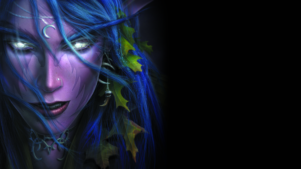 Warcraft III, Warcraft III Reign of Chaos, Frozen Throne, simple background, black background, video game girls