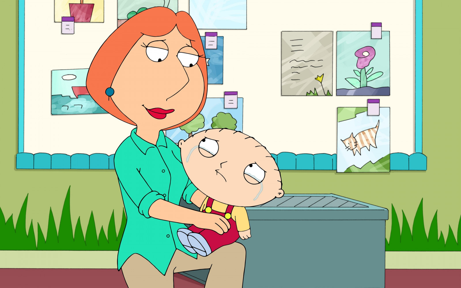 3840x2400 px, pláč, Rodinný typ, Lois Griffin, maminka, Stewie Griffin