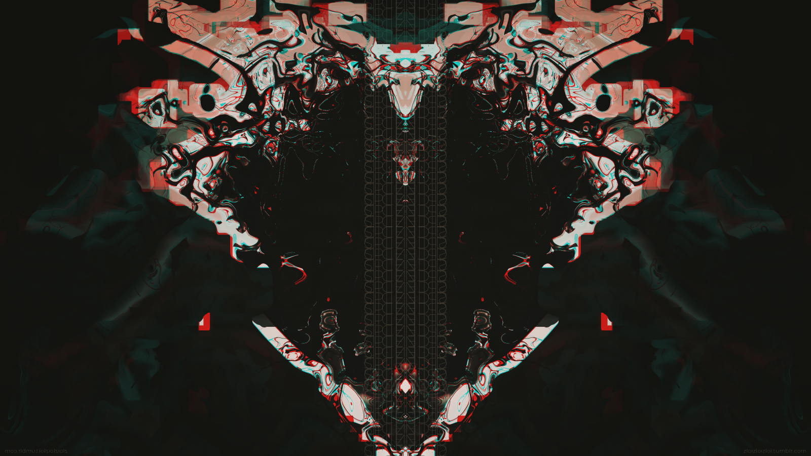 glitch art, astratto