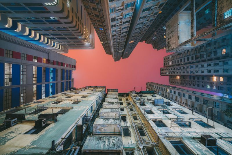 arkitektur, hovedstadsområde, byområde, metropol, skyskraber, bygning