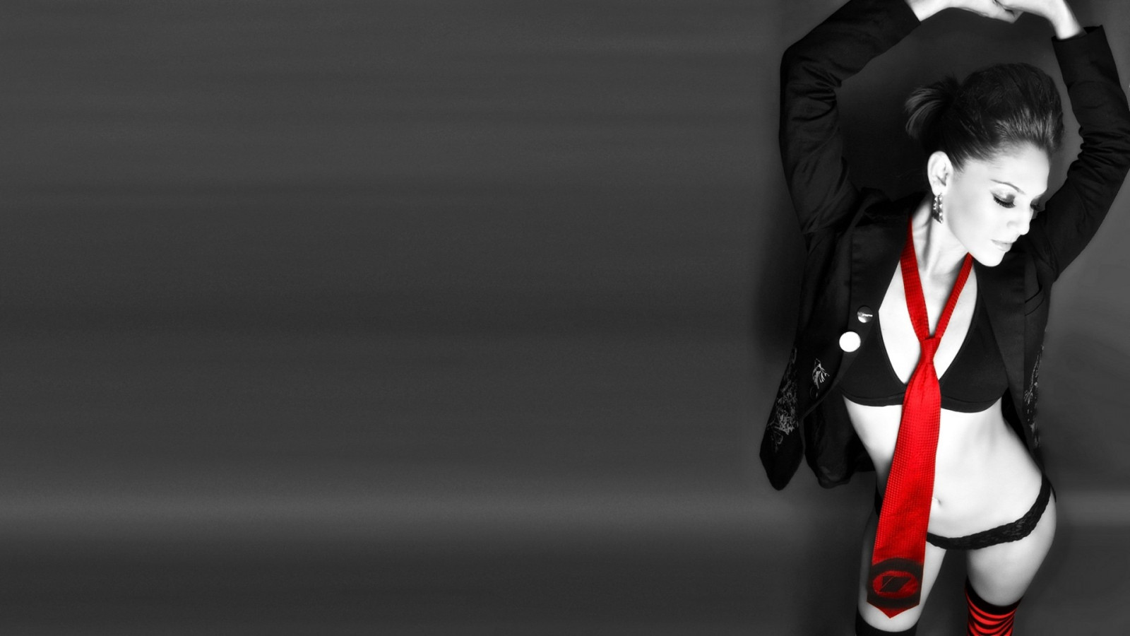 Černá, černobílý, selektivní barevné, kravata, oblečení, kostým, Černý a bílý, monochromatické fotografování, focení, formální oblečení